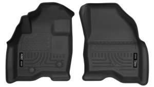 Ford Explorer Floor Mats - Front - Husky Liners - WeatherBeater - Black - `15-`17 Ford Explorer Floor Mats - Front - Husky Liners - WeatherBeater - Black - `15-`17